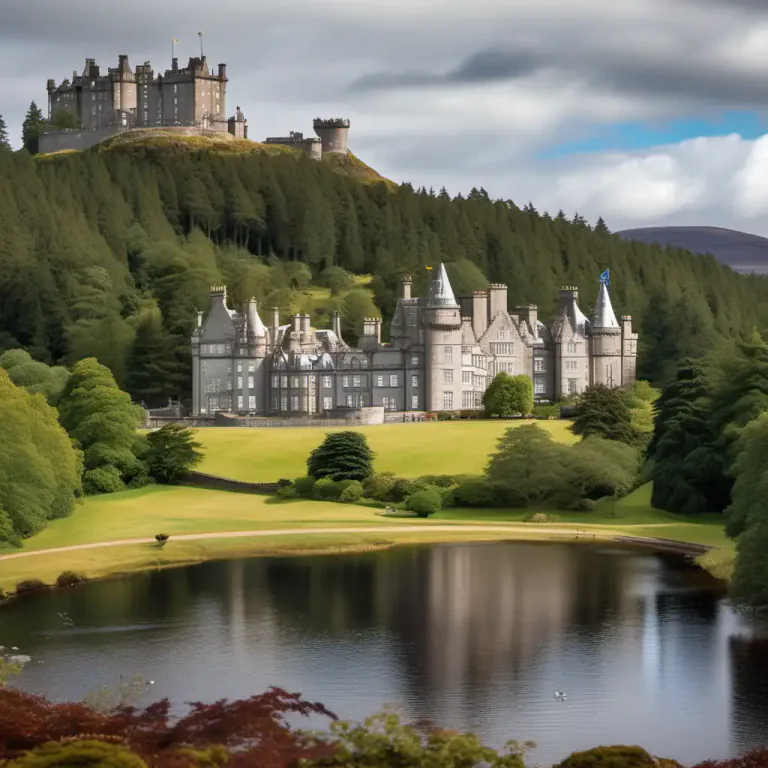 Visual representation of "balmoral" - A large estate in Scotland, owned by the British royal family