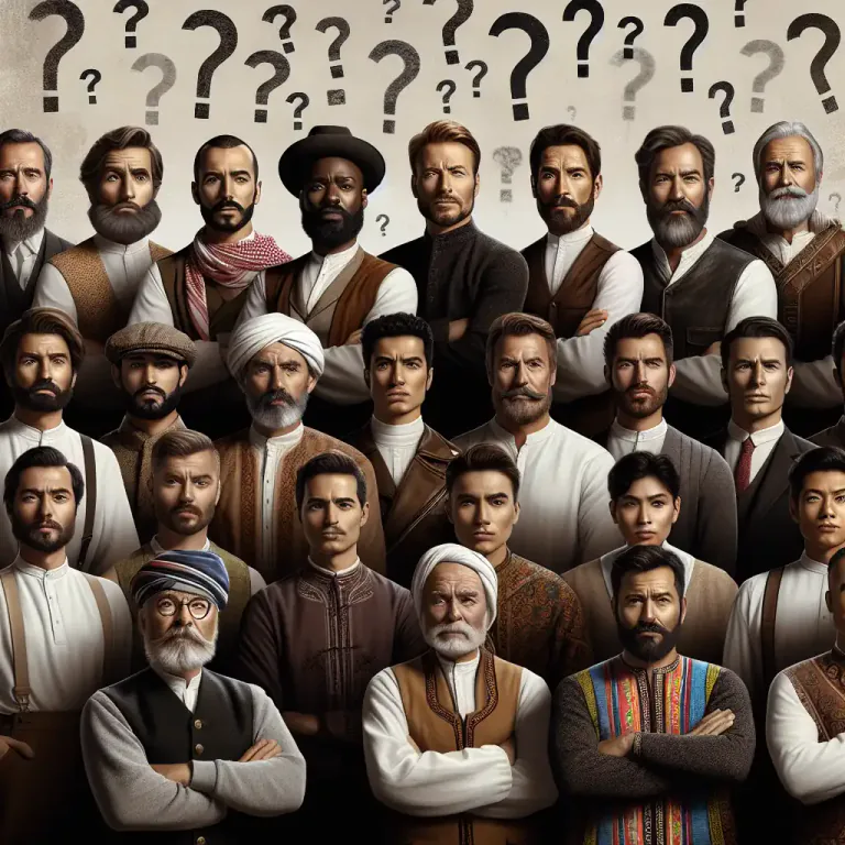Visual representation of "masculinity" - The ideas and beliefs about how men should behave in a society