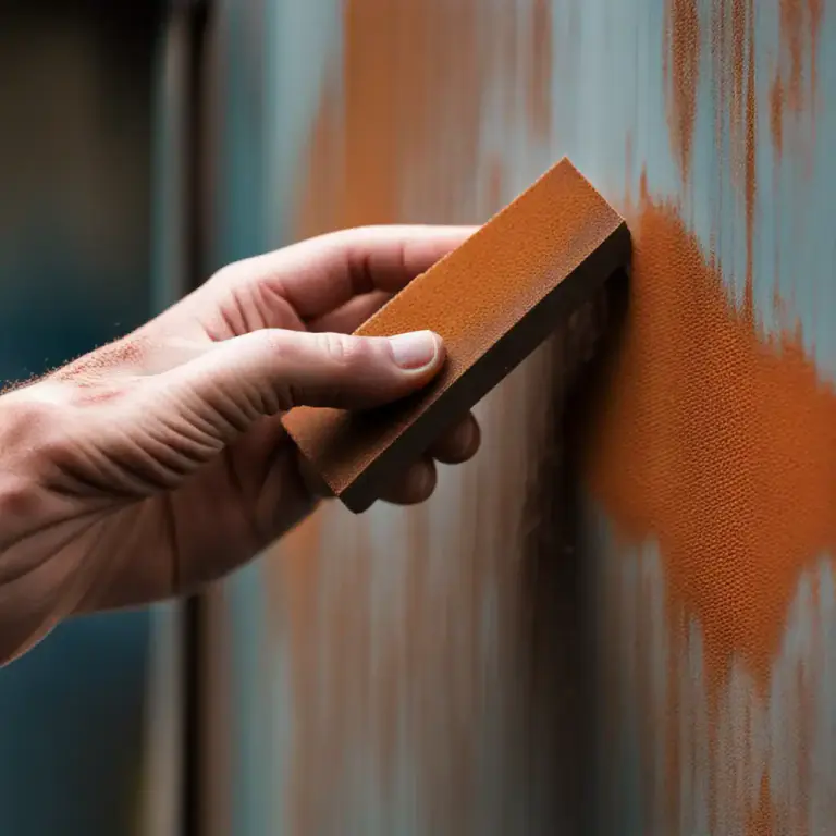 Visual representation of "abrasive" - A substance, like sandpaper, used to clean or smooth surfaces.
