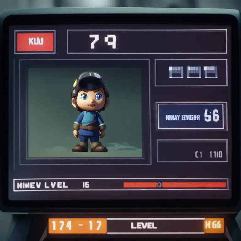 Visual representation of "level" - The standard of power or ability in a game or system