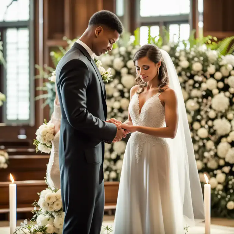Visual representation of "get hitched" - To get married