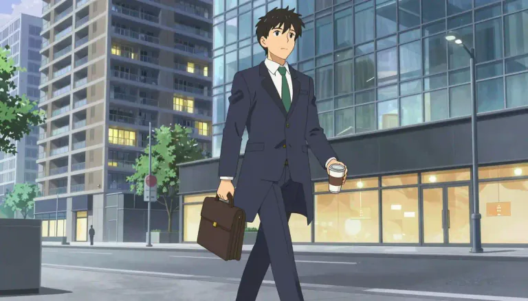 Visual representation of "yuppie" - A young person with a well-paid job and stylish lifestyle, often living in or near a big city.