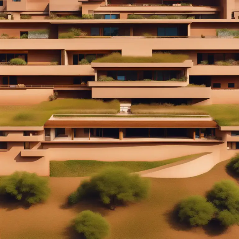 Visual representation of "earthen" - Connected to the ground or earth as opposed to the sky or air.