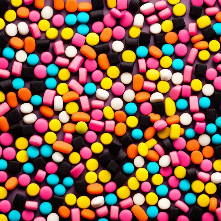 Visual representation of "liquorice" - A type of candy that is flavored with the extract of the liquorice plant