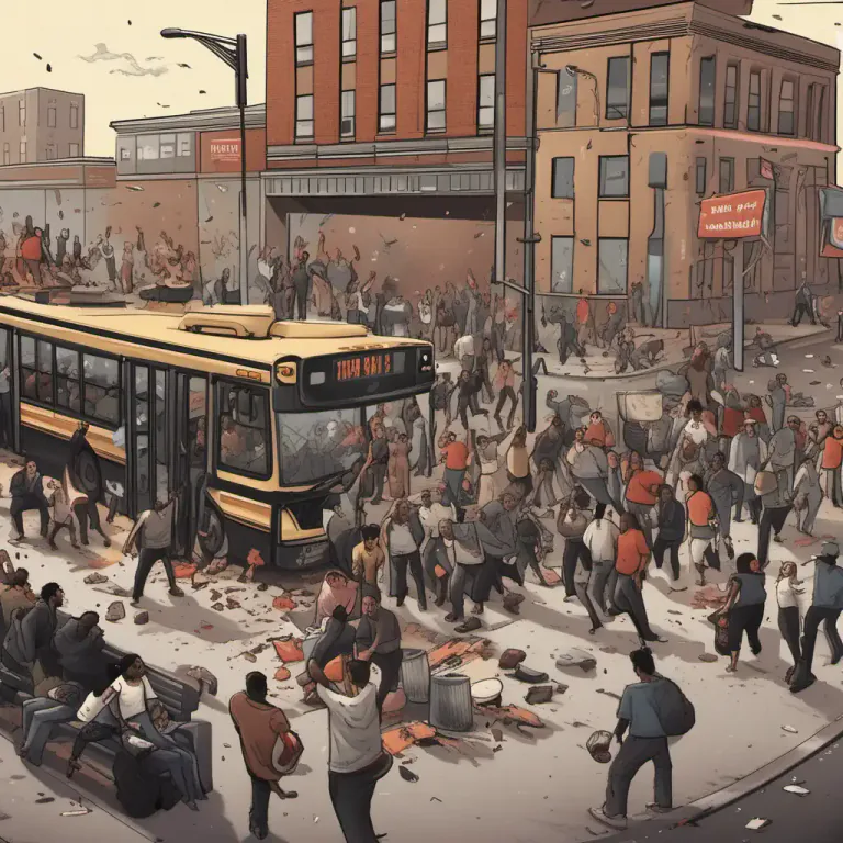 Visual representation of "destruction" - The act of deliberately destroying things, especially public property