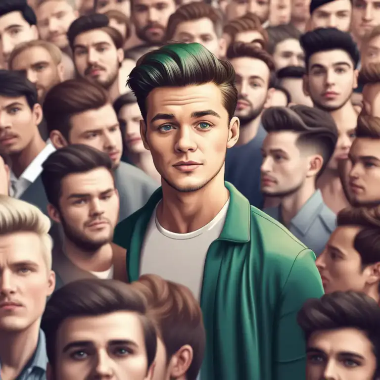 Visual representation of "sheep" - A person who follows the crowd and does not have their own decisions
