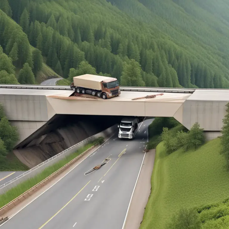 Visual representation of "give way" - To collapse or break under physical pressure