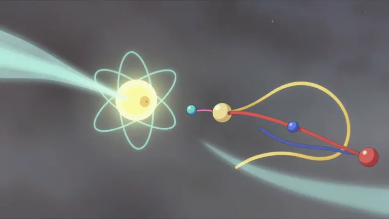 Visual representation of "lepton" - A type of elementary particle that is not affected by the strong nuclear force, such as an electron or a neutrino.