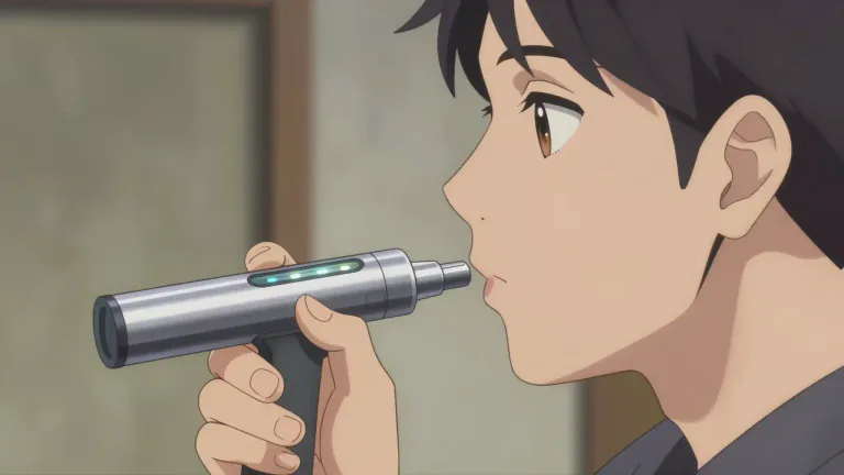 Visual representation of "breathalyzer" - A device that measures the amount of alcohol in a person's breath to estimate blood alcohol content.