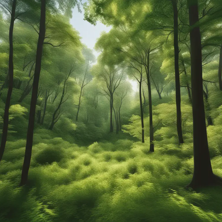 Visual representation of "wood" - an area of trees
