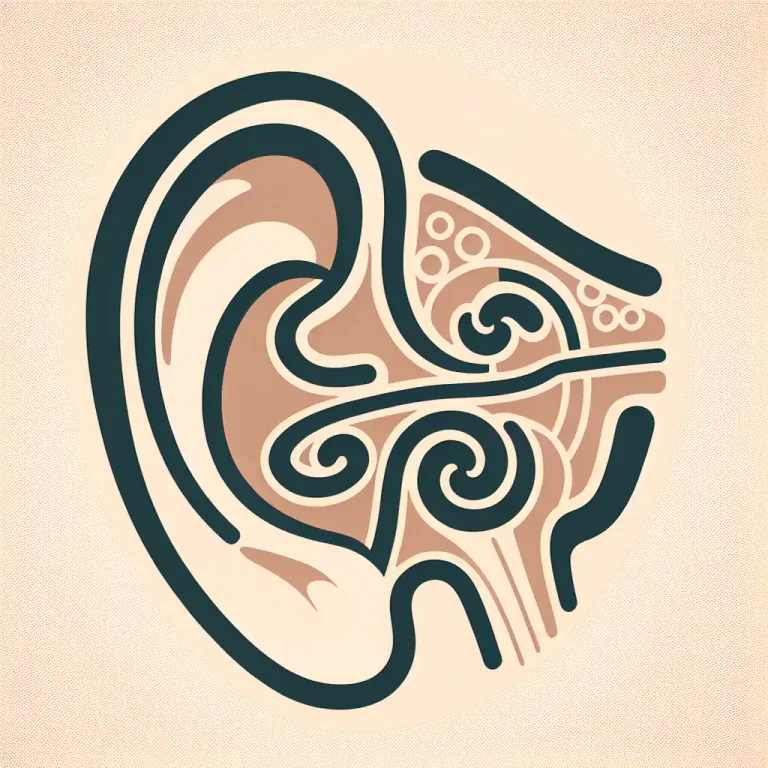 Visual representation of "semicircular" - Associated with a structure in the ear that helps with balance.