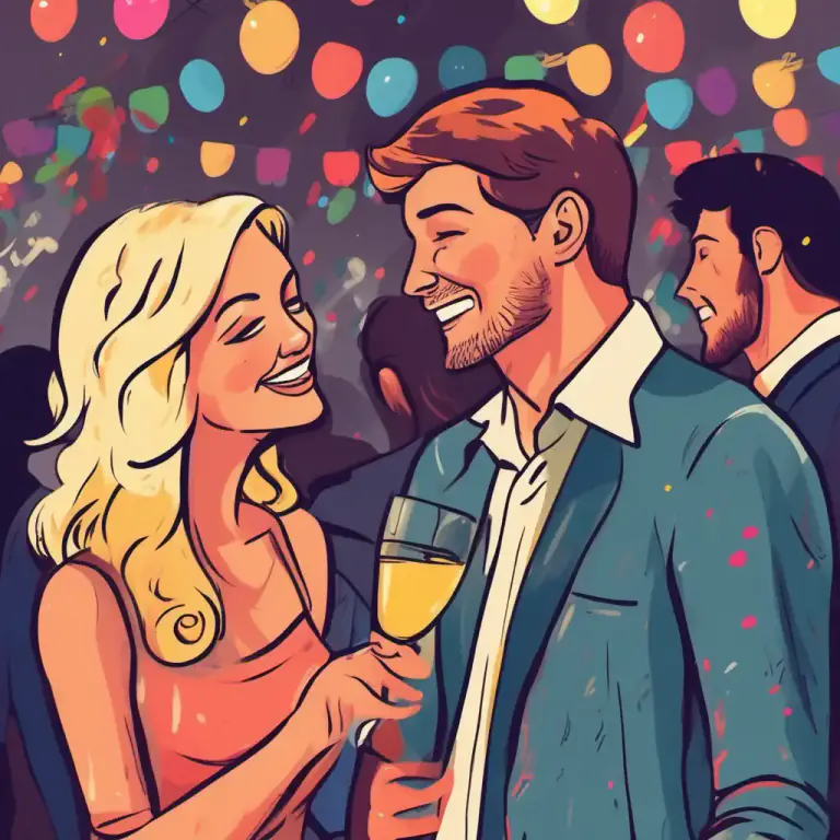 Visual representation of "jolly into" - To convince someone in a cheerful and friendly way to do something