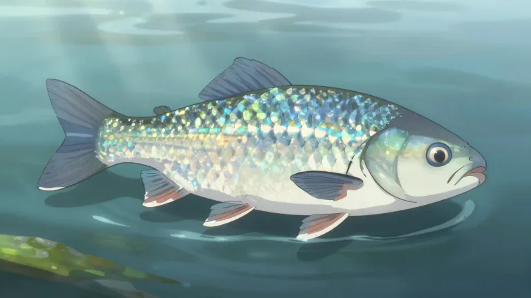 Visual representation of "bream" - A type of freshwater fish, often marked by blue and silver color, frequently caught for sport or food.