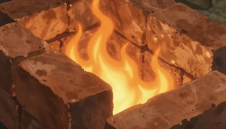 Visual representation of "fireclay" - Fireclay is a type of clay that can withstand high temperatures without melting.