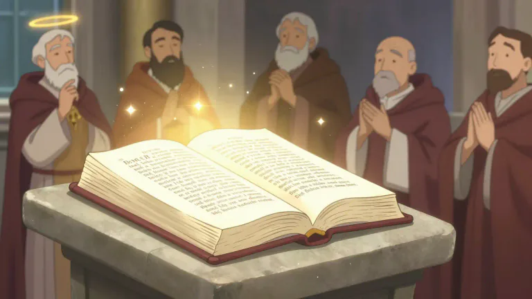 Visual representation of "inerrancy" - The belief that a religious text, particularly the Bible, is without error in matters of doctrine and moral teachings.