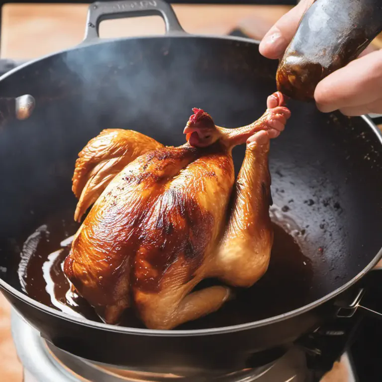 Visual representation of "brown" - To turn brown by heating or cooking.