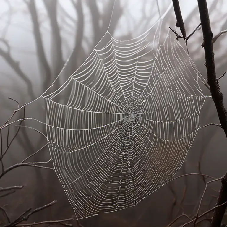 Visual representation of "webbing" - The connecting or joining parts in a network or system.