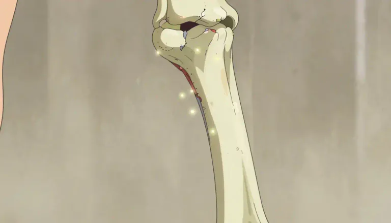 Visual representation of "osteolytic" - Relating to the breakdown or destruction of bone tissue.