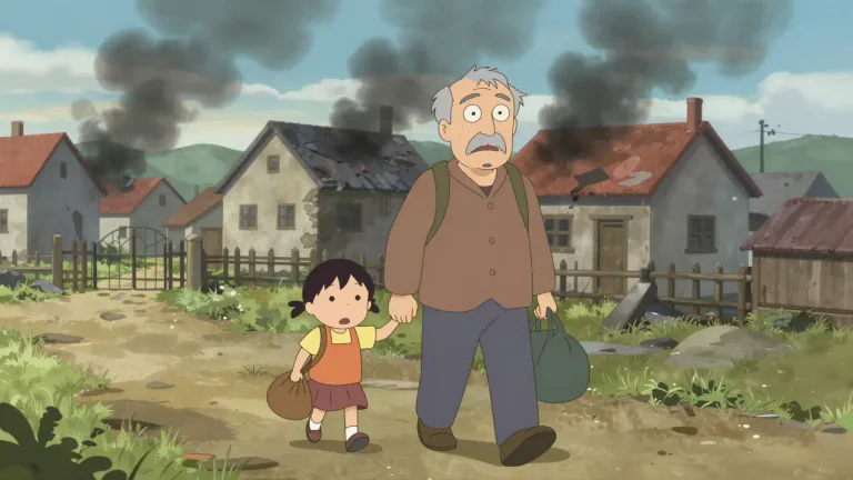 Visual representation of "refugee" - A person who has been forced to leave their country to escape war, persecution, or a natural disaster.