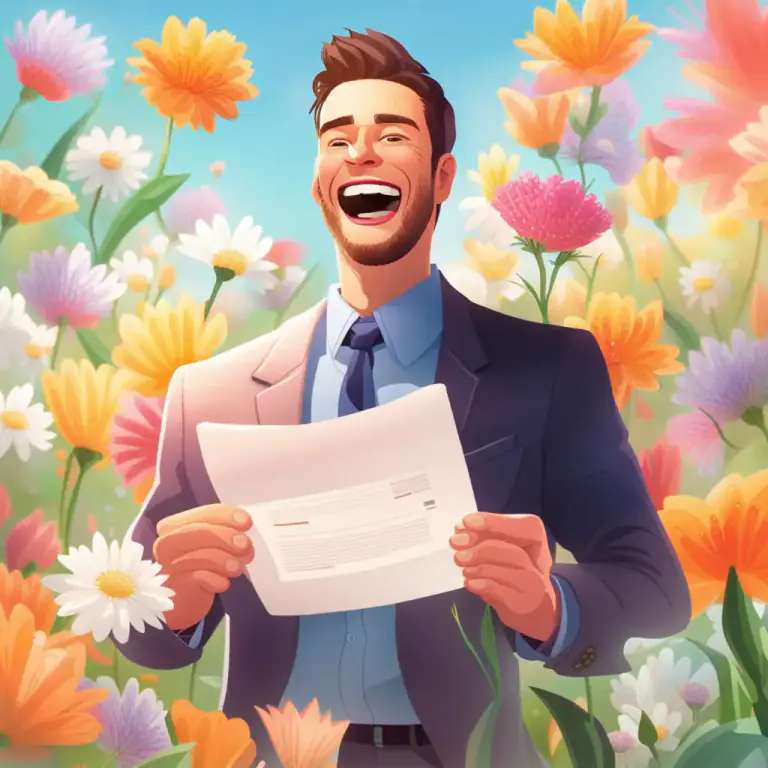 Visual representation of "full of the joys of spring" - To be very happy and full of energy