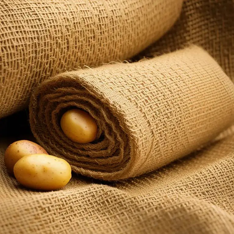 Visual representation of "jute" - A rough straw used for making mats and sacks; Burlap.