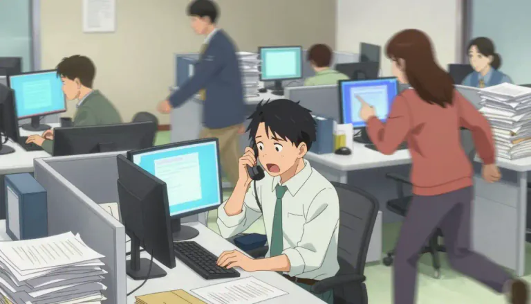 Visual representation of "hectic" - Busy with a lot of things happening.