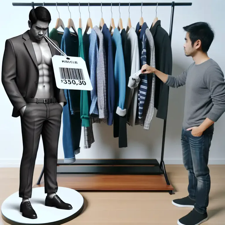 Visual representation of "outsize" - A size or piece of clothing larger than the standard or typical size.