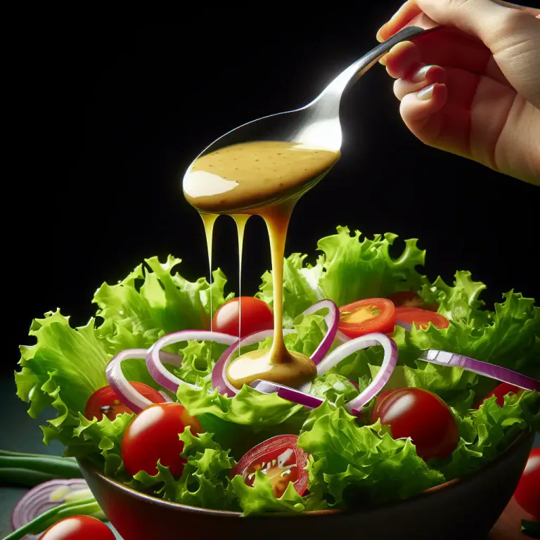 Visual representation of "dress" - To cover something with a substance to make it more attractive or tastier