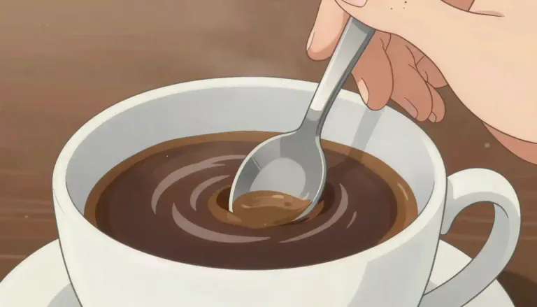 Visual representation of "stir" - To move something around, usually in a circular motion.
