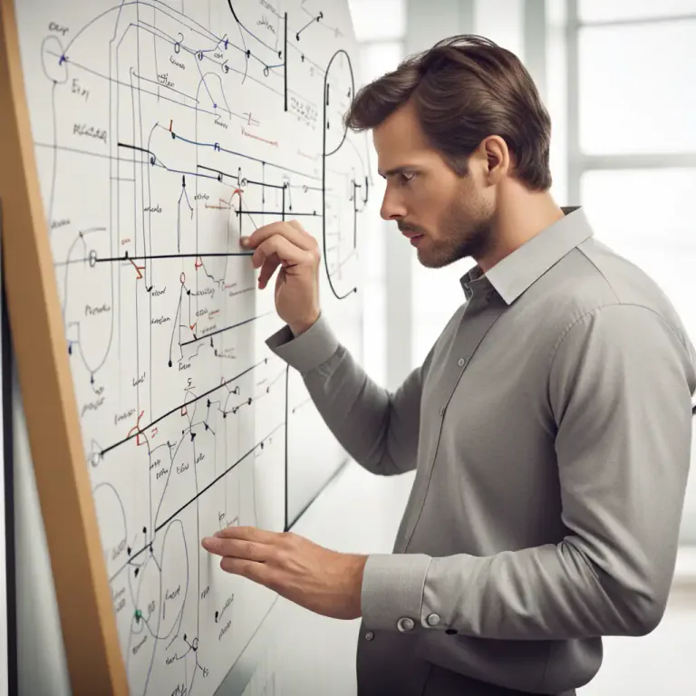 Visual representation of "go at" - To work on or address something