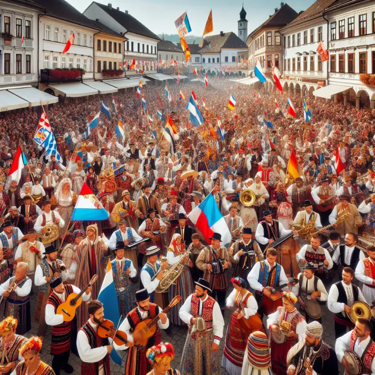 Visual representation of "pageantry" - The showing of impressive ceremonies, habits and traditions to mark special events.