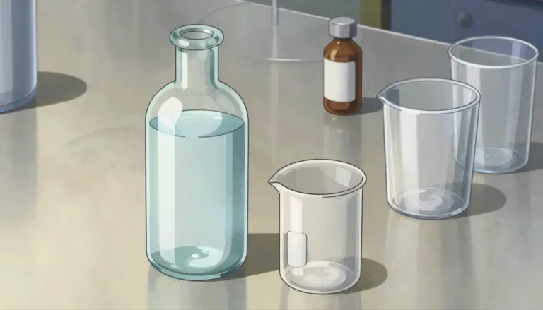 Visual representation of "ethanol" - A clear liquid that is used in making products such as medicine and alcoholic drinks.