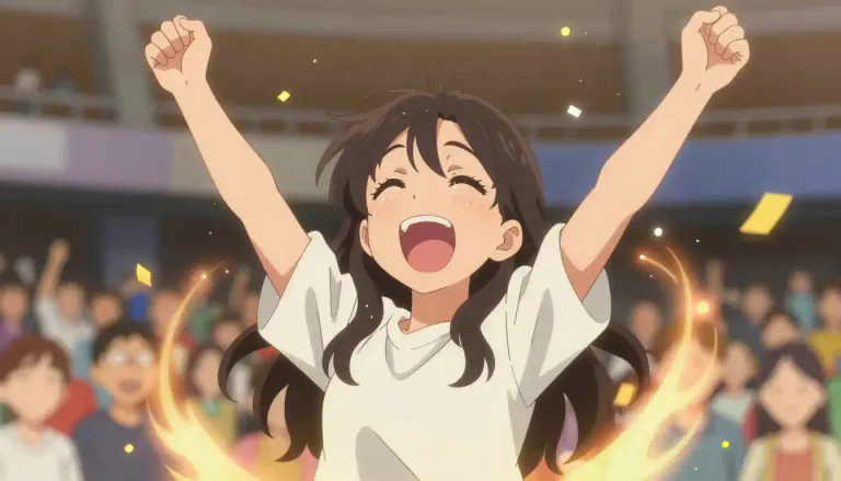 Visual representation of "ecstasy" - A feeling of extreme happiness or joy