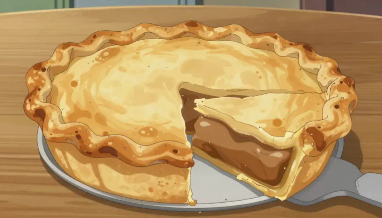 Visual representation of "crust" - The hard outer layer of something, especially bread, pastry, or pies.