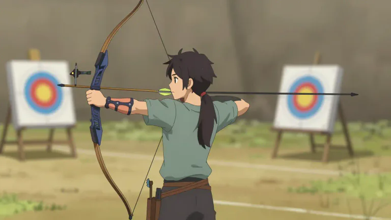 Visual representation of "deadeye" - A person who is exceptionally skilled in aiming or hitting a target accurately.