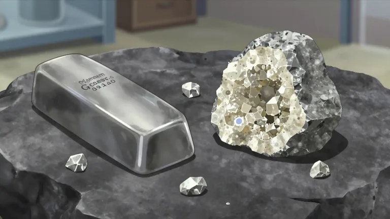 Visual representation of "magnesium" - Magnesium is a chemical element. It is a shiny gray solid and is often found in nature combined with other elements.