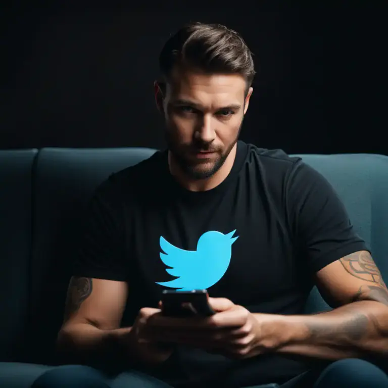 Visual representation of "tweet" - To post a message or an update on Twitter.