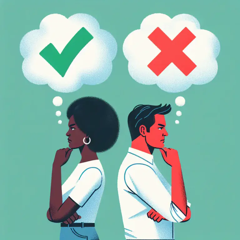 Visual representation of "difference" - An argument or disagreement
