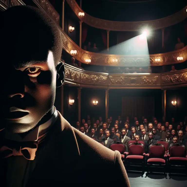 Visual representation of "underplay" - In drama or music, to perform in a less dramatic way than would be expected.