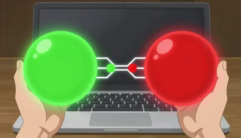 Visual representation of "boolean" - A datatype that has two possible values, typically true or false.