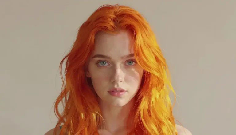 Visual representation of "carroty" - Of a reddish or yellowish orange color, like that of a carrot.