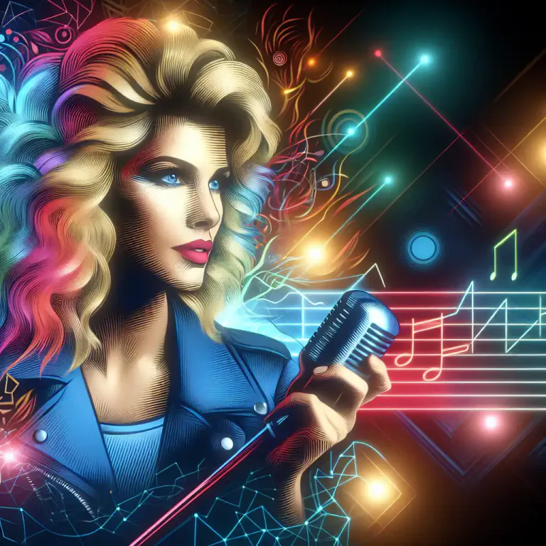 Visual representation of "madonna" - American pop singer and actress, born 1958