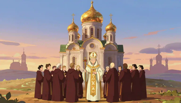 Visual representation of "autocephalous" - Referring to a church that is self-governing and does not report to a higher ecclesiastical authority.