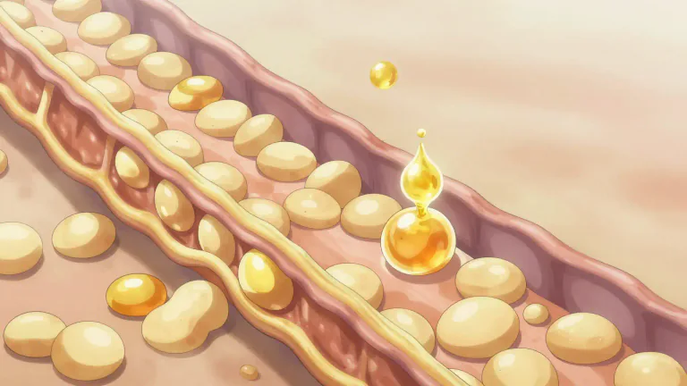 Visual representation of "lipid" - A lipid is a group of substances, including fats, oils, and waxes, that are insoluble in water but soluble in organic solvents, used mainly in energy storage and cellular structure.