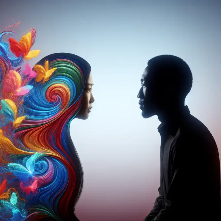 Visual representation of "open" - Honest and direct. Not keeping thoughts or feelings hidden.