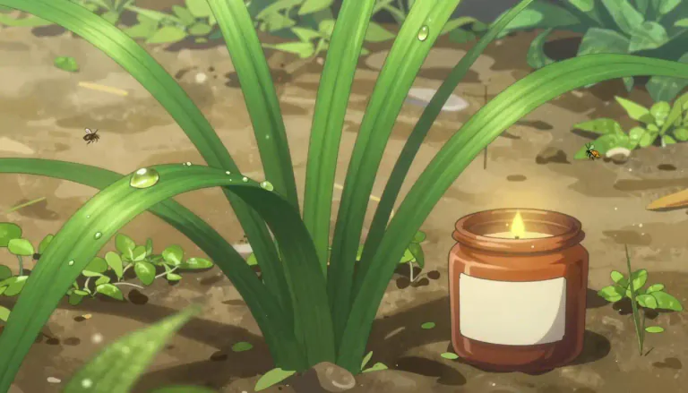 Visual representation of "citronella" - A type of grass known for its fragrant oils that are used in perfumery and as an insect repellent.