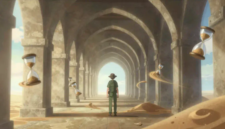Visual representation of "eternity" - A very long or endless period of time