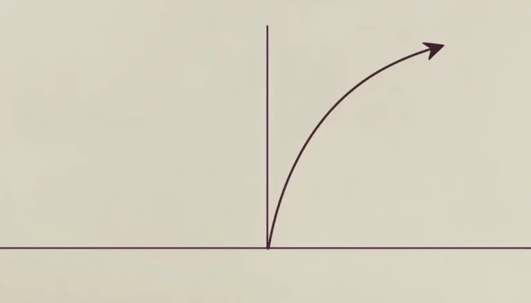 Visual representation of "asymptote" - A line that a curve approaches as it heads towards infinity, but never touches.