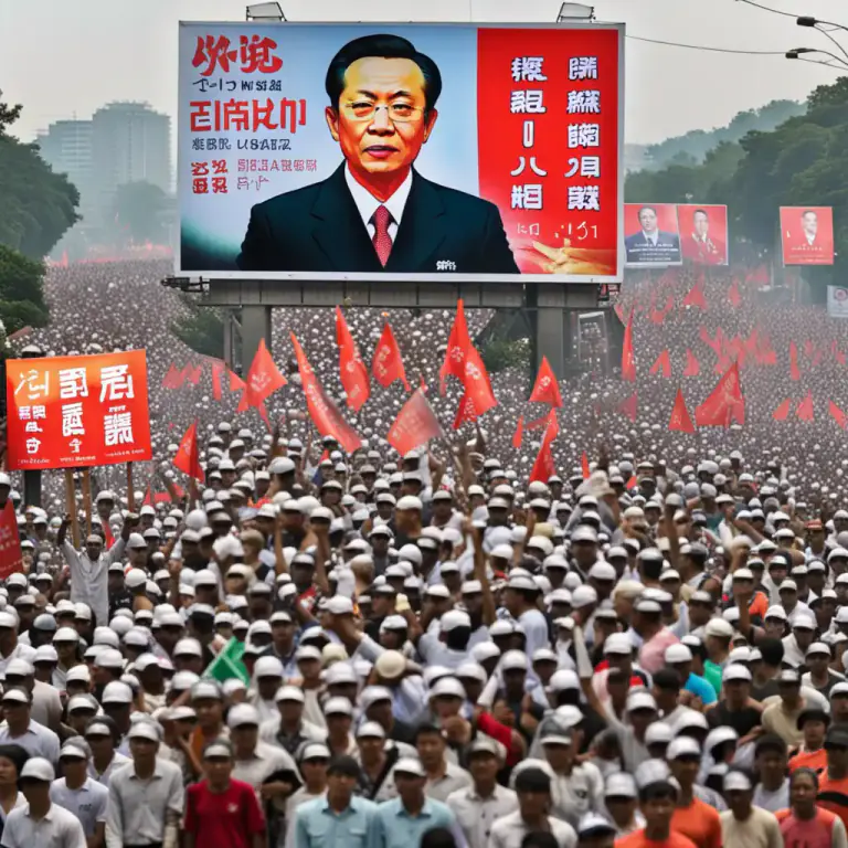 Visual representation of "propaganda" - An organization or movement that promotes certain ideas or attitudes