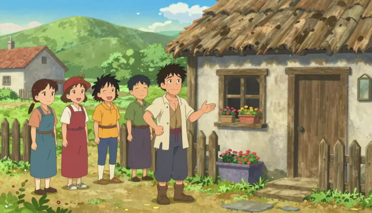 Visual representation of "folksy" - Similar to traditional, homely life and people, often in a warm and friendly way.